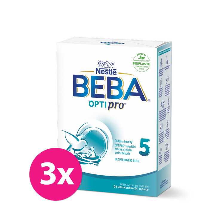 3x BEBA OPTIPRO® 5 Mléko batolecí