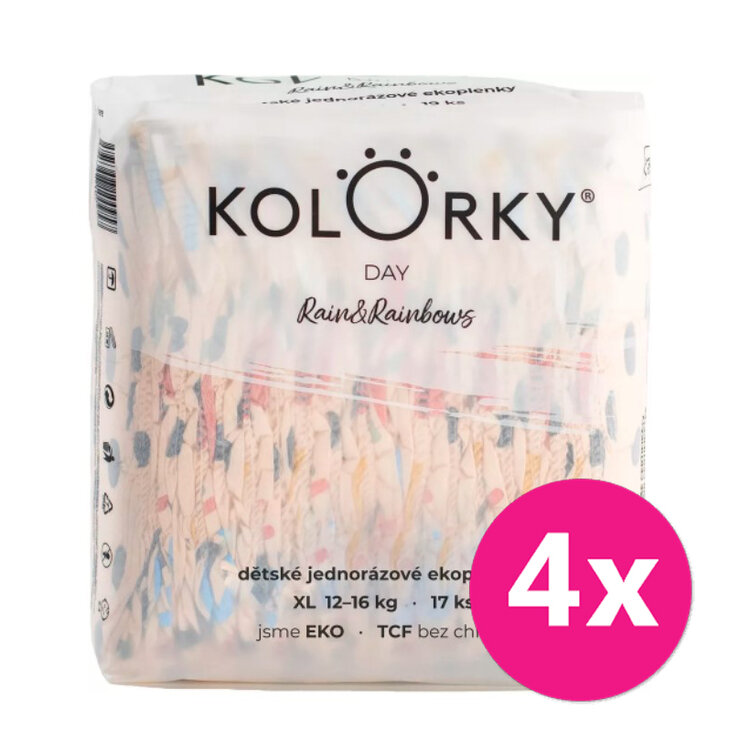 4x KOLORKY DAY Pleny jednorázové eko