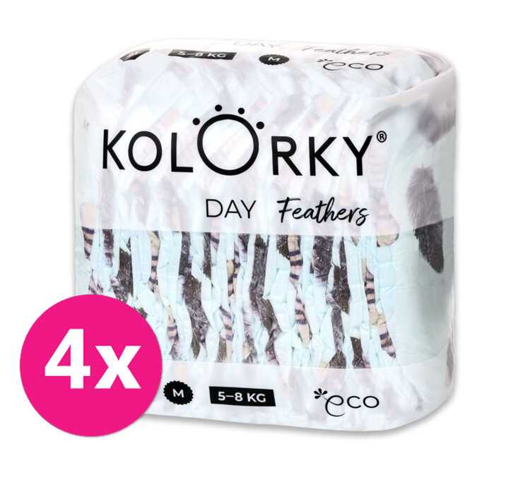 4x KOLORKY DAY Pleny jednorázové eko