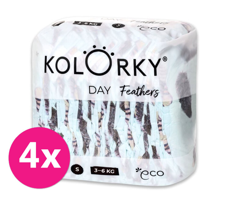 4x KOLORKY DAY Pleny jednorázové eko