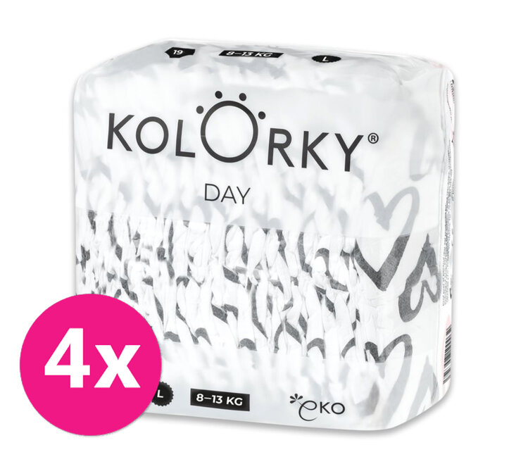 4x KOLORKY DAY Pleny jednorázové eko