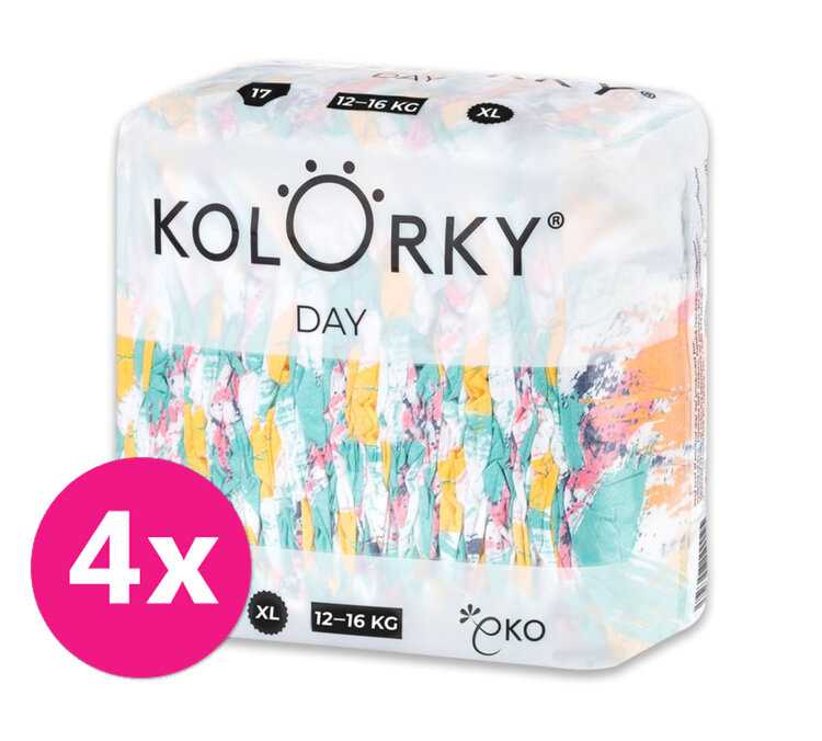 4x KOLORKY DAY Pleny jednorázové eko