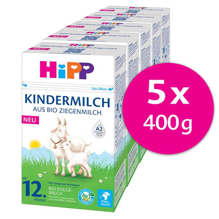 5x HiPP 3 BIO Kozí mléko Junior od ukončeného 11. měsíce 400 g