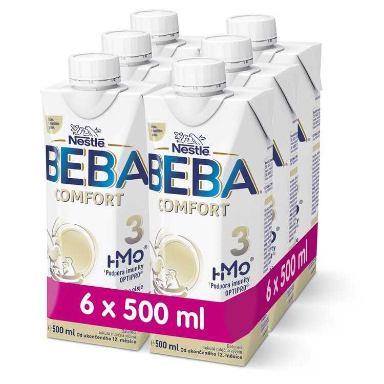 6x BEBA COMFORT 3 HM-O batolecí tekutá mléčná výživa 12+