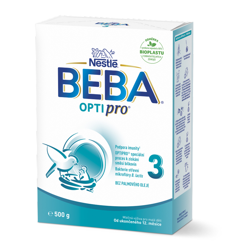 6x BEBA OPTIPRO® 3 Mléko batolecí