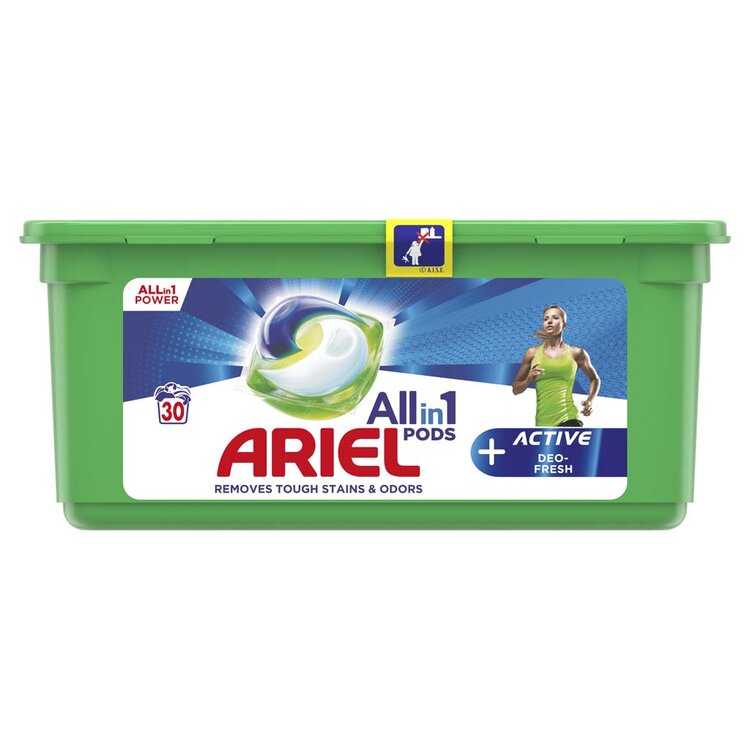 Ariel All-In-1 PODs + Aktivní Technologie Proti Zápachu Kapsle Na Praní 30 PD