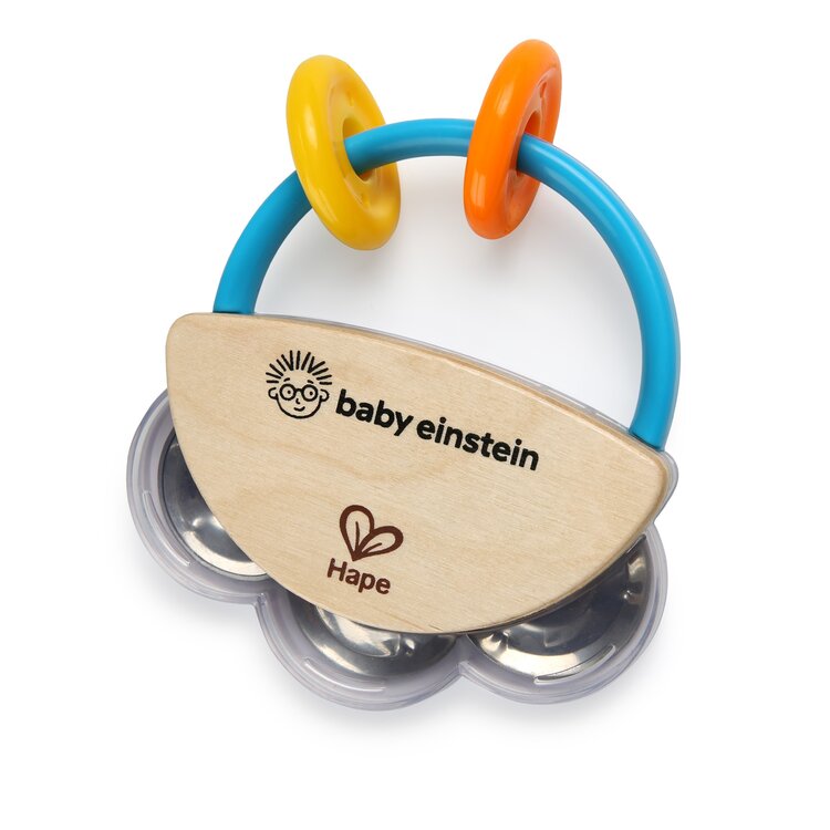 BABY EINSTEIN Tamburína dřevěná HAPE 3m+