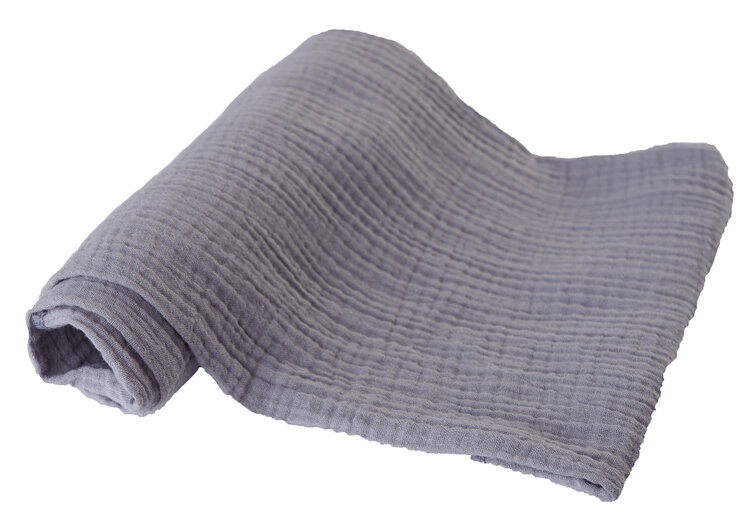 BABYMATEX Plenka bavlněná Muslin 3 ks šedá 70x80 cm