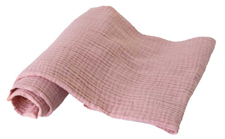 BABYMATEX Plenka bavlněná Muslin 3 ks starorůžová 70x80 cm