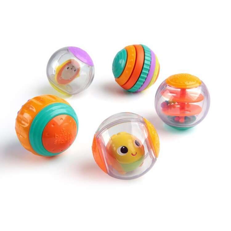 BRIGHT STARTS Hračka Shake&Spin Activity Balls™ 6m+