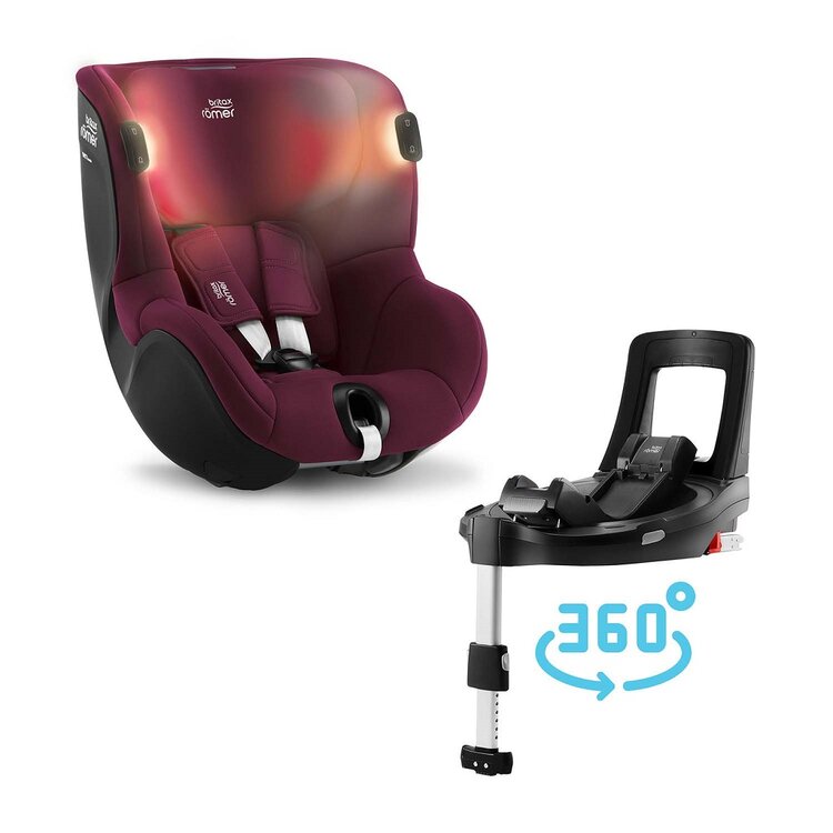 BRITAX RÖMER Dualfix iSense Bundle Flex iSense 2022 burgundy red