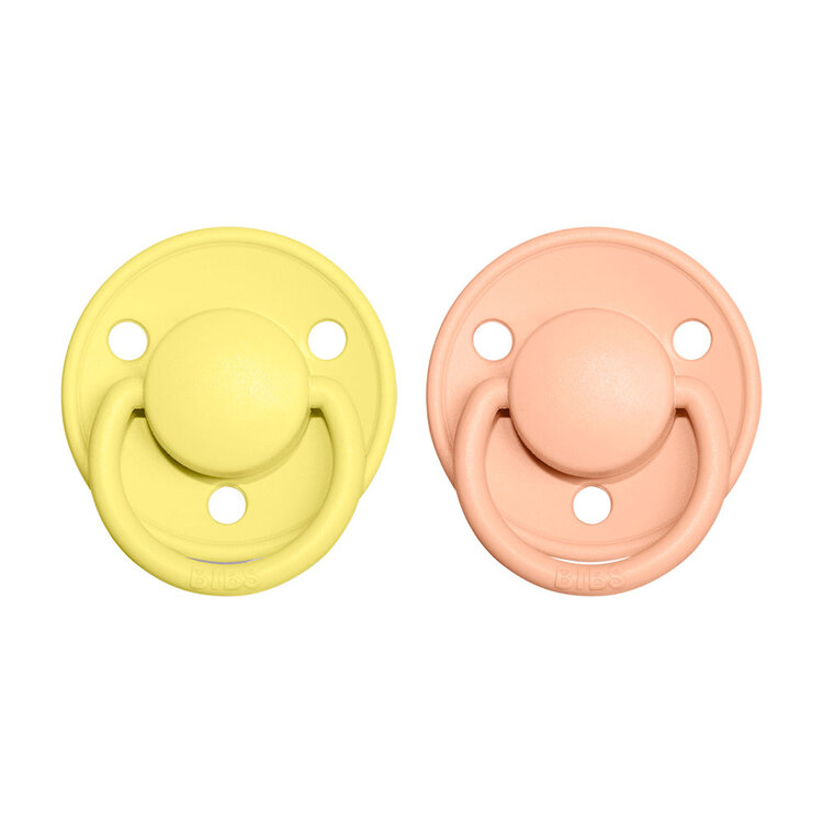 Bibs De Lux silikon Peach sunset sunshine 2 ks