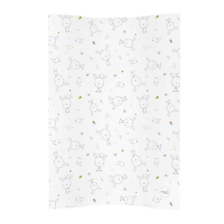 CEBA Podložka přebalovací 2-hranná měkká COSY (50x70) Dream puntíky bílá