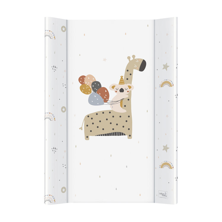 CEBA Podložka přebalovací 2-hranná s pevnou deskou (50x70) Comfort Giraffe