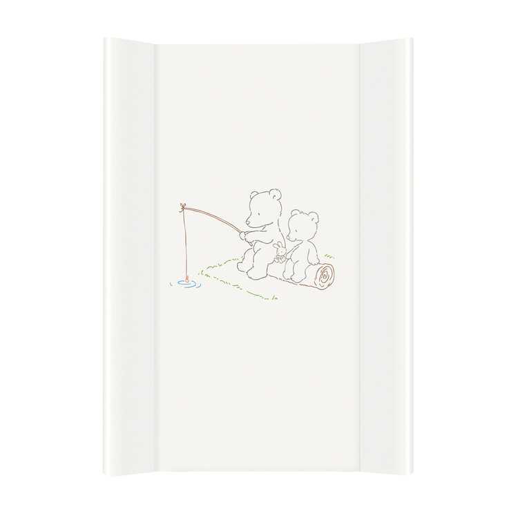 CEBA Podložka přebalovací 2-hranná s pevnou deskou (50x70) Comfort Papa Bear bílá