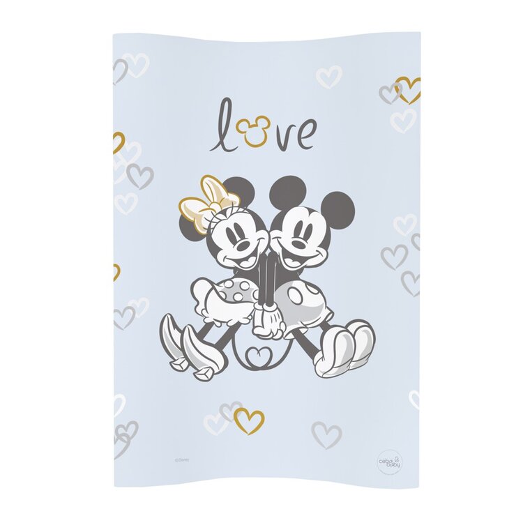 CEBA Podložka přebalovací měkká COSY (50x70) Disney Minnie & Mickey Blue
