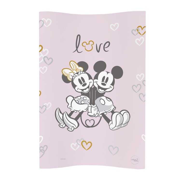CEBA Podložka přebalovací měkká COSY (50x70) Disney Minnie & Mickey Pink