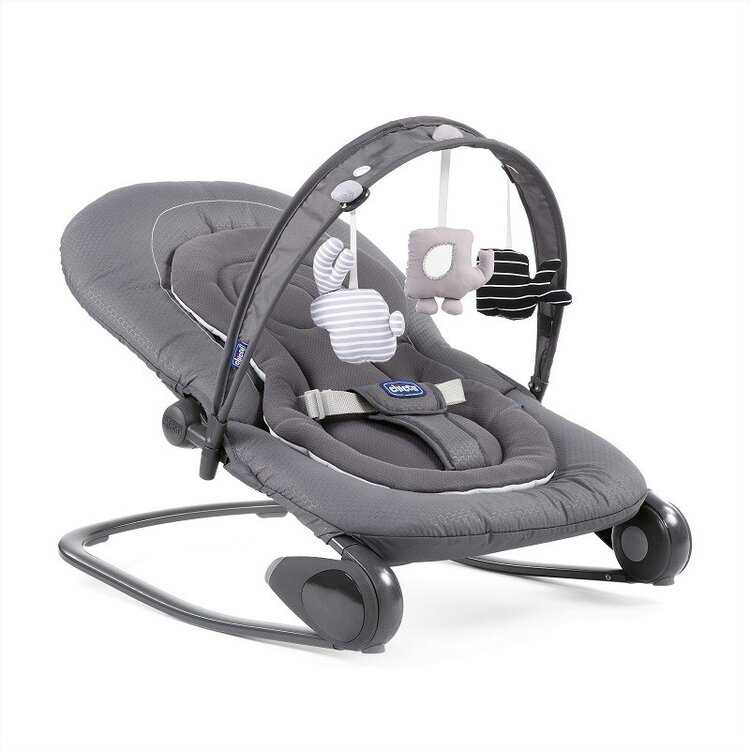 CHICCO Houpátko Hoopla - Moon Grey 0m+