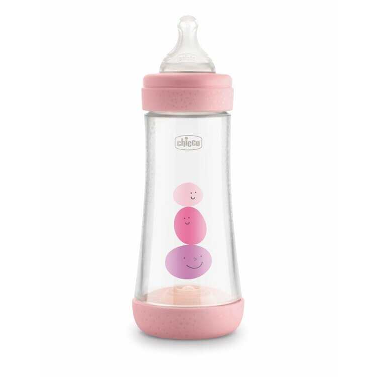 Chicco láhev kojenecká Perfect 5 silikon růžová 300 ml