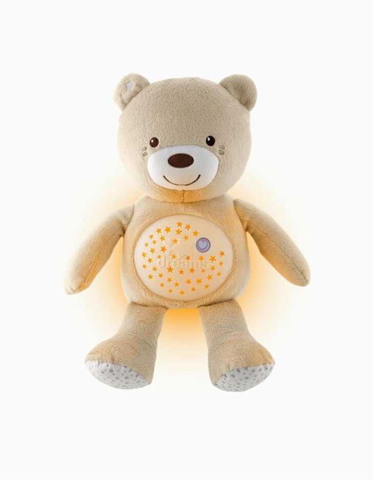 Chicco medvídek usínáček s projektorem a hudbou Baby Bear First Dreams neutral béžová