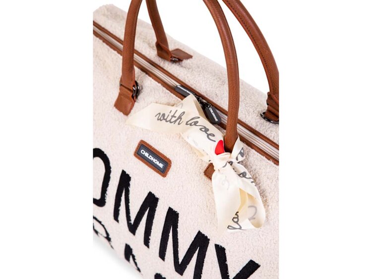 Childhome taška Mommy Bag Teddy Off White