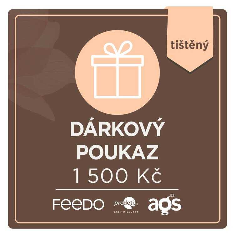 Dárkový poukaz v hodnotě 1.500 Kč - tištěný