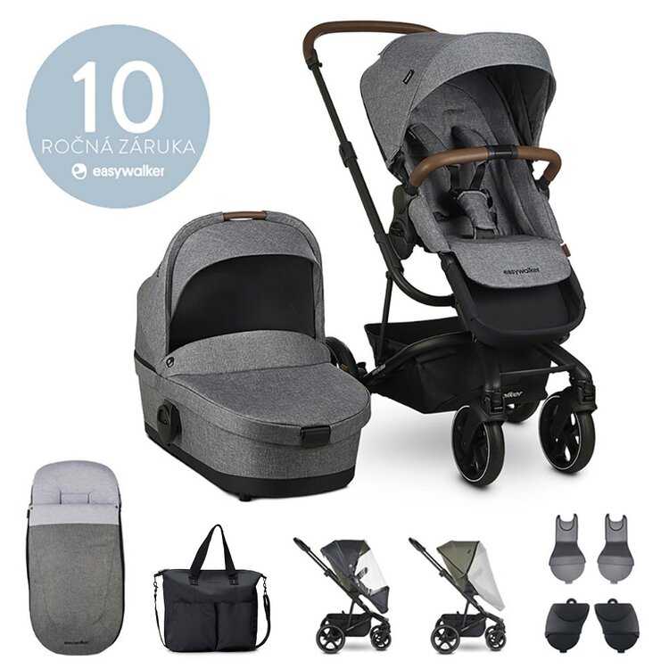 EASYWALKER Set kombinovaný Harvey3 Exclusive Grey s příslušenstvím 2021