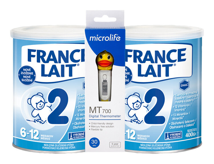 FRANCE LAIT 2 Duo + Teploměr dig.Microlife MT 700 Dětský