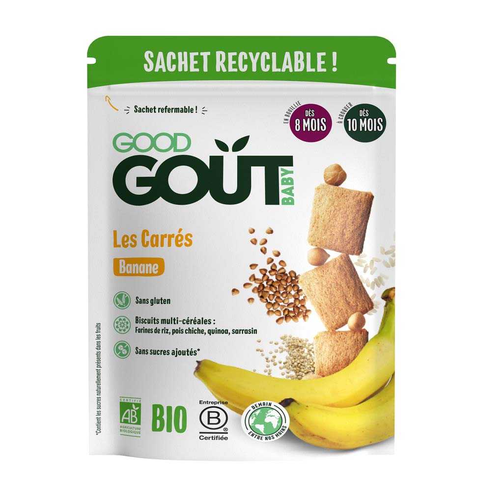 GOOD GOUT BIO Banánové polštářky 3x50 g