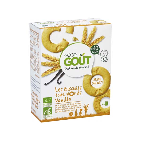 GOOD GOUT BIO Vanilková kolečka 3x80 g