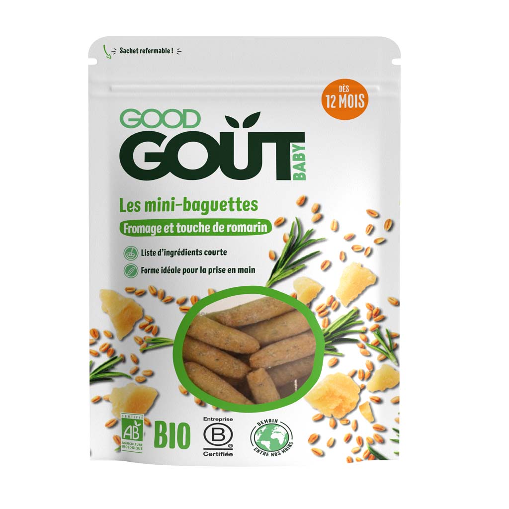 GOOD GOUT Mini bagetky s rozmarýnem a sýrem 3x70g