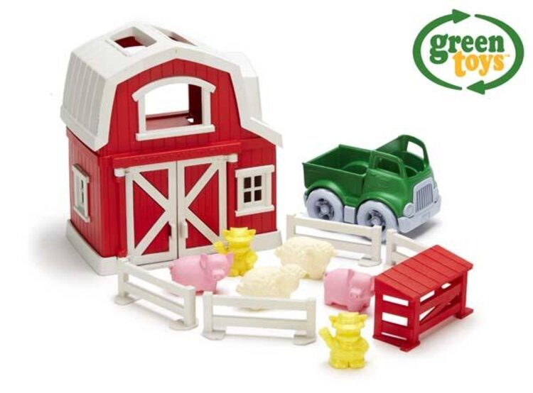 GREEN TOYS Farma s domečkem