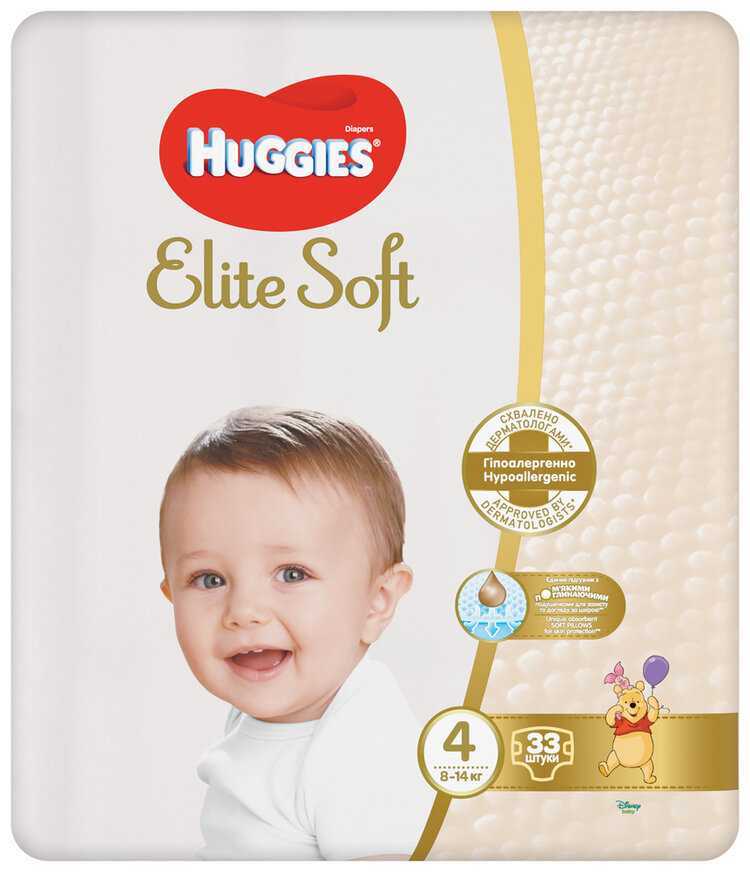 HUGGIES Elite Soft 4 8-14kg 33ks