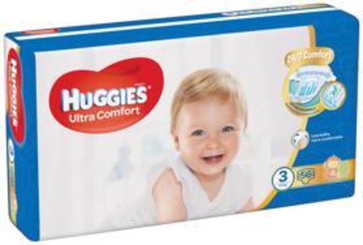 HUGGIES Ultra Comfort Jumbo 3 5-8 kg 56 ks