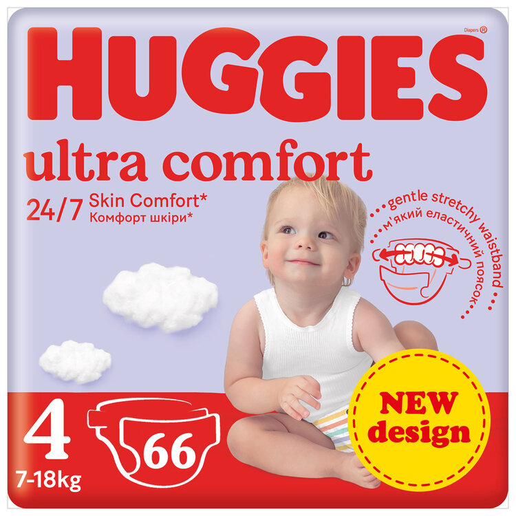 HUGGIES® Pleny jednorázové Ultra Comfort Jumbo 4