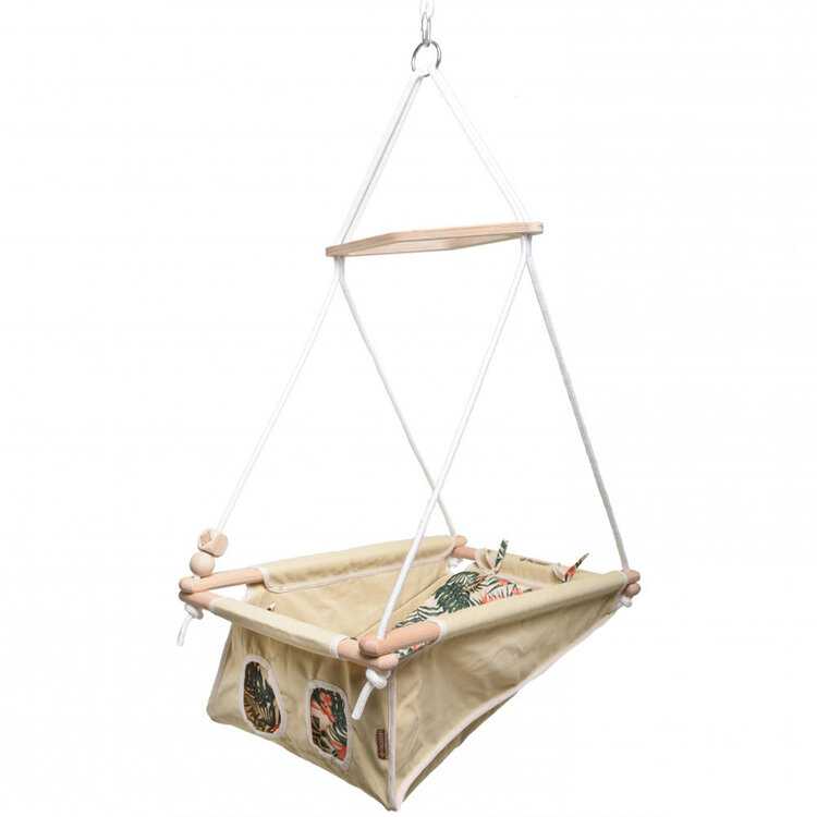 INCABABY Houpačka dětská Babyswing 0m + Jungle FW