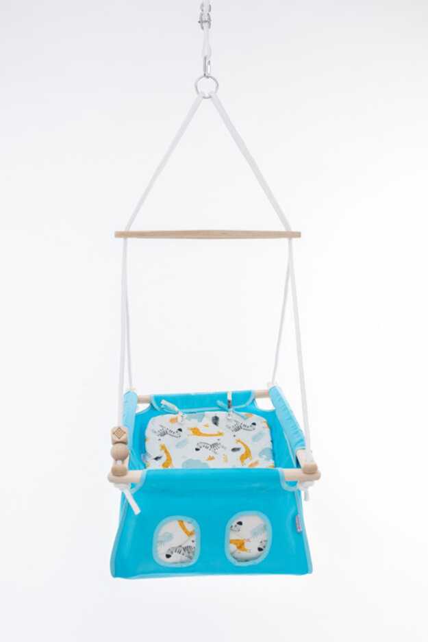 INCABABY Houpačka dětská Babyswing 0m + Zoo FW