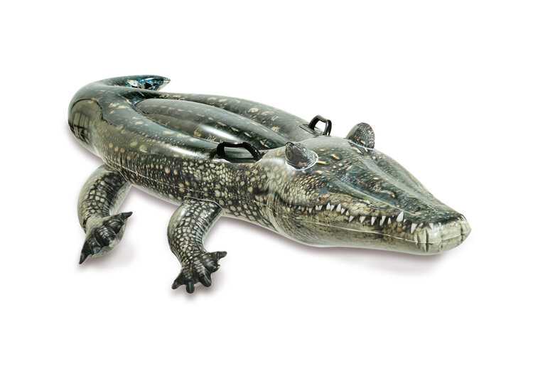 INTEX Lehátko Krokodýl nafukovací s úchyty 170x86 cm od 3 let