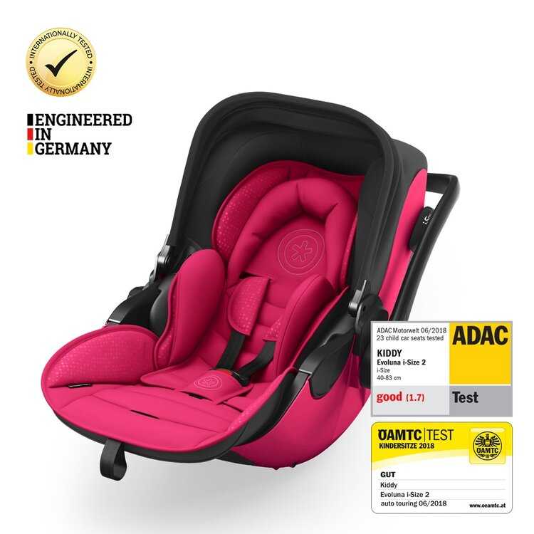 KIDDY Autosedačka Evoluna i-size 2 + Isofix základna 40-83 cm Rubin Pink