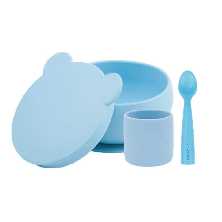 MINIKOIOI Set na stolování BLW I - Mineral Blue