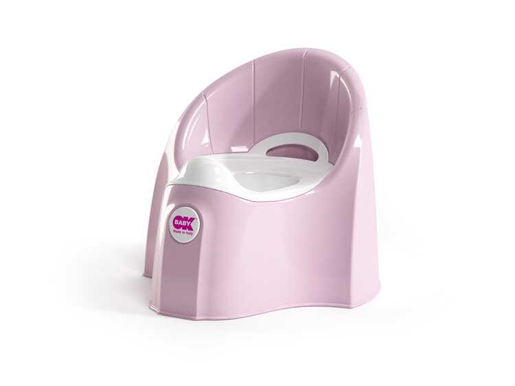 OK BABY Nočník Pasha - světle růžový