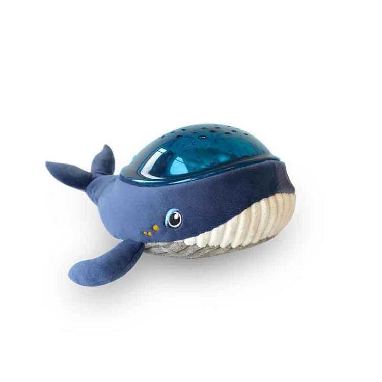 PABOBO Magický LED projektor mořského dna s melodiemi a bílým šumem velryba Aqua Dream