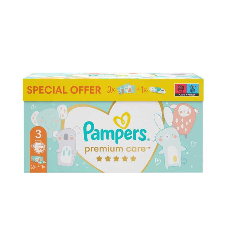 PAMPERS Box dárkový - Jednorázové pleny Premium Care 3 (6-10 kg)