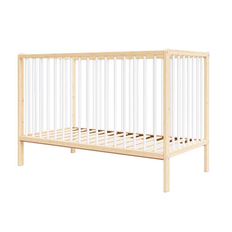PETITE&MARS Postýlka dřevěná Moony Pine White