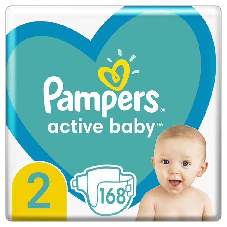 Pampers Active Baby 2 168 ks