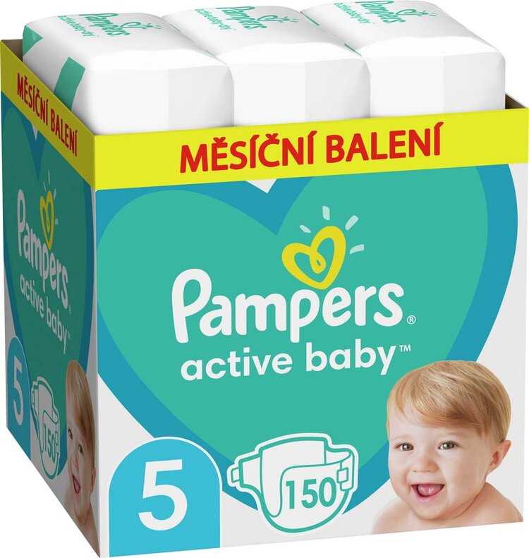 Pampers Active Baby 5 JUNIOR 11-16 kg 150 ks