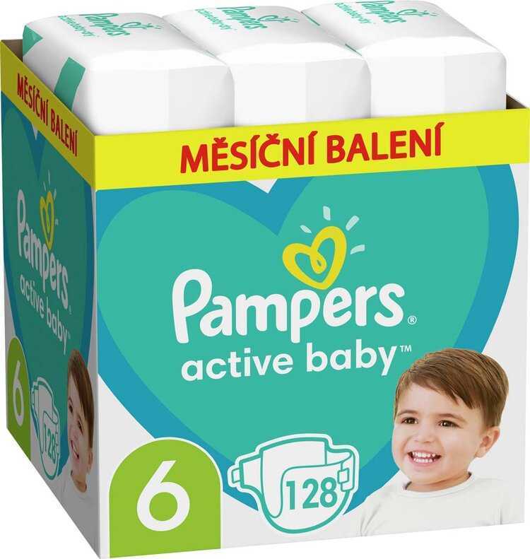 Pampers Active Baby 6 13 kg-18 kg 128 ks