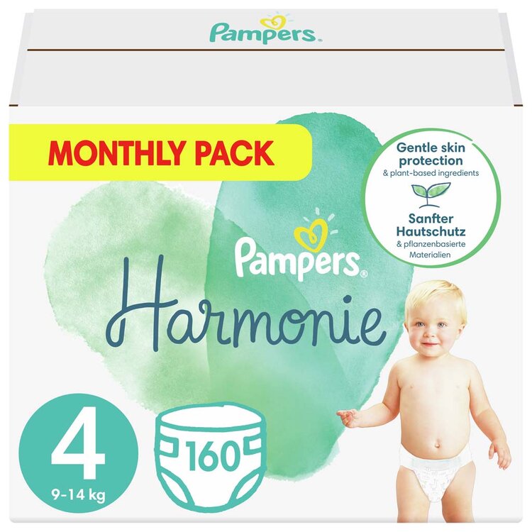 Pampers Harmonie 4 Maxi 9 - 14 kg 160 ks