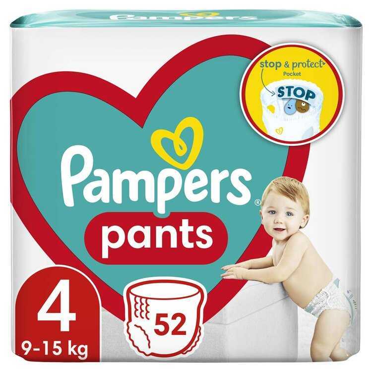 Pampers Pants 4 9-15 kg 52 ks