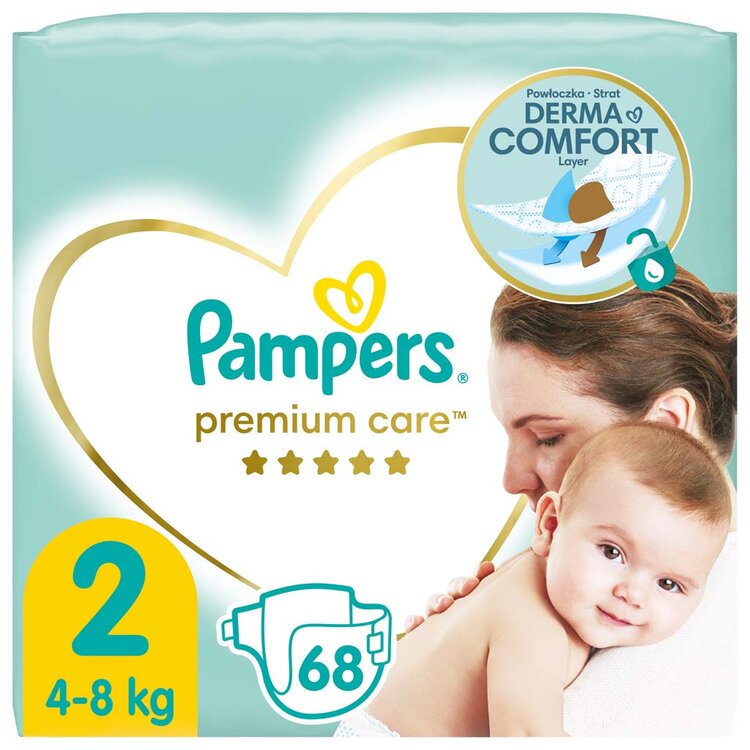 Pampers Premium Care 2 4-8 kg 68 ks